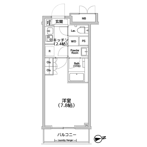 Haluwa芝公園 - 間取り図