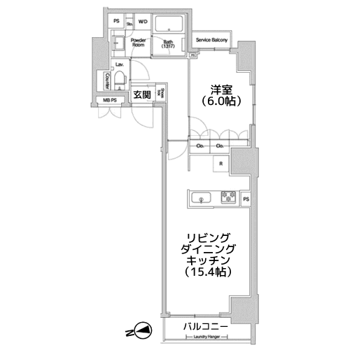 Haluwa芝公園 - 間取り図