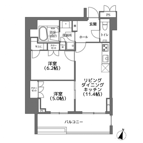 HAMACHO APARTMENTS - 間取り図