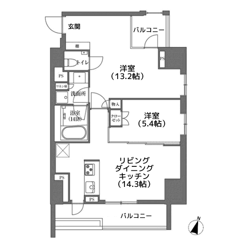 HAMACHO APARTMENTS - 間取り図