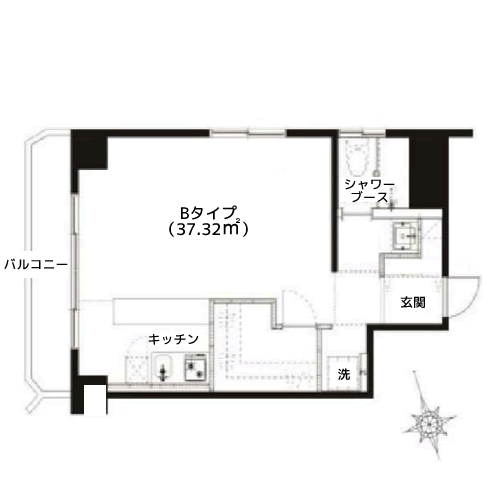THE HARBOUR SHIBAURA - 間取り図