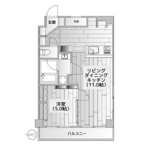 旗の台アネックス - 間取り図