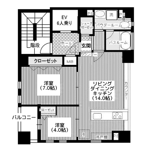 ハインズ湊 - 間取り図