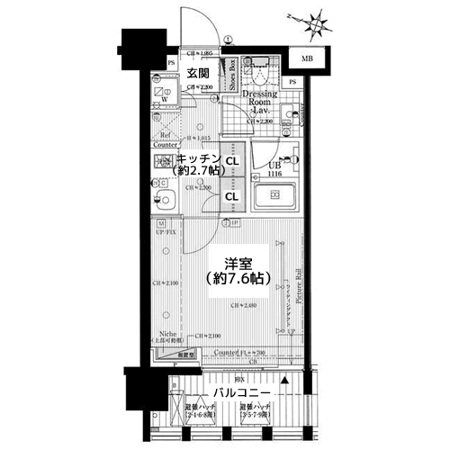 イクサージュ目黒 - 間取り図