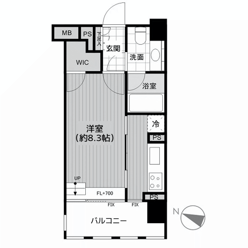 イクサージュ目黒 - 間取り図