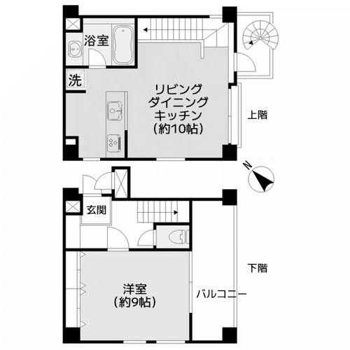 イデールームズ上原 - 間取り図