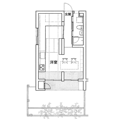 自由が丘グリーンハウス - 間取り図