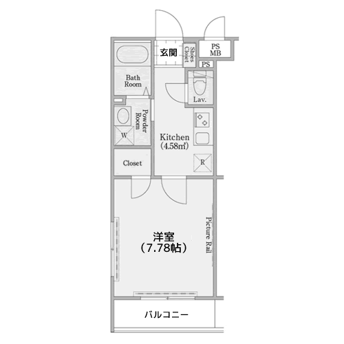 JM高輪レジデンス - 間取り図