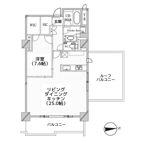 JP noie 恵比寿西 - 間取り図