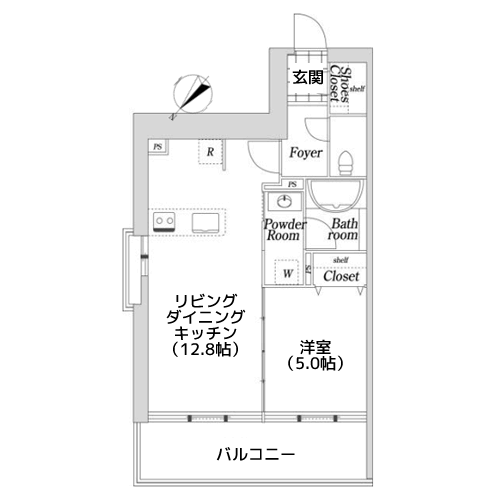 KDX大伝馬レジデンス - 間取り図