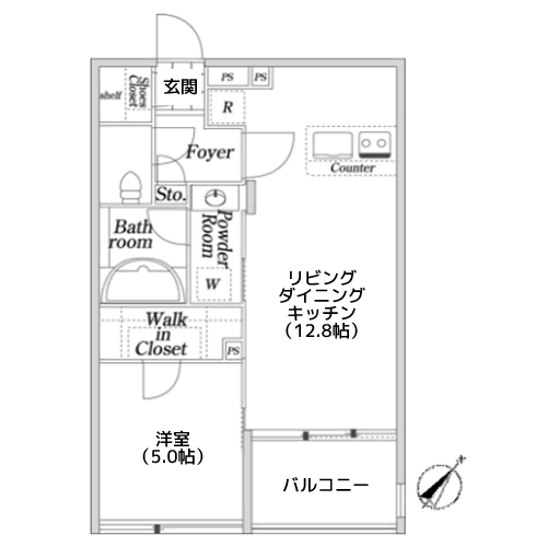 KDX大伝馬レジデンス - 間取り図