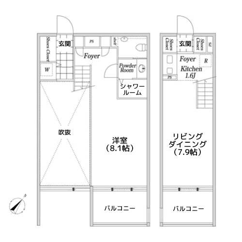 KDX大伝馬レジデンス - 間取り図