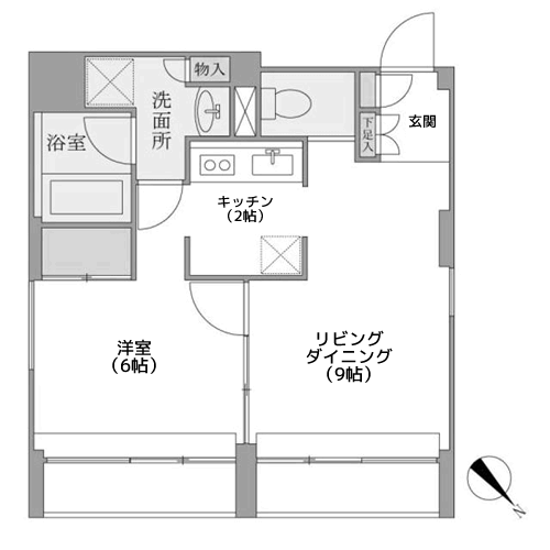 KDXレジデンス自由が丘 - 間取り図