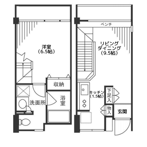 KDXレジデンス自由が丘 - 間取り図