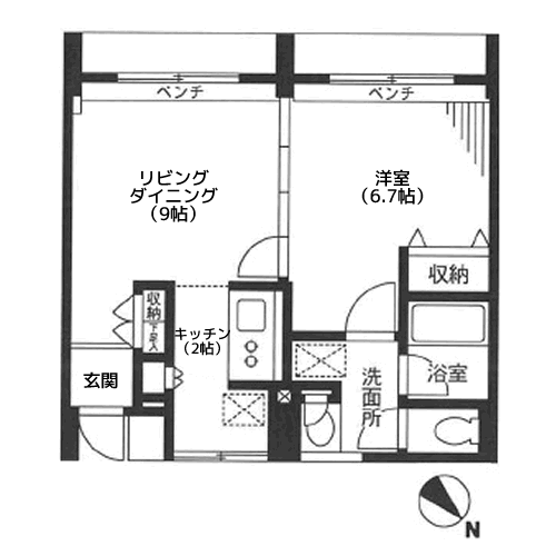 KDXレジデンス自由が丘 - 間取り図