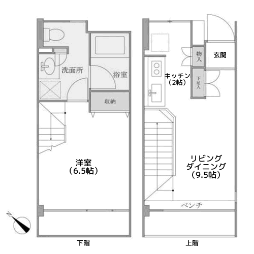 KDXレジデンス自由が丘 - 間取り図