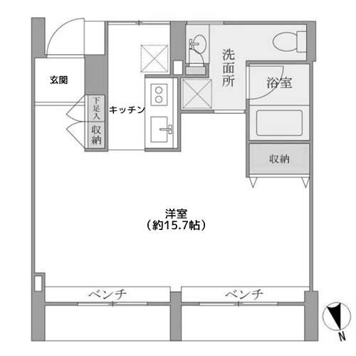 KDXレジデンス自由が丘 - 間取り図
