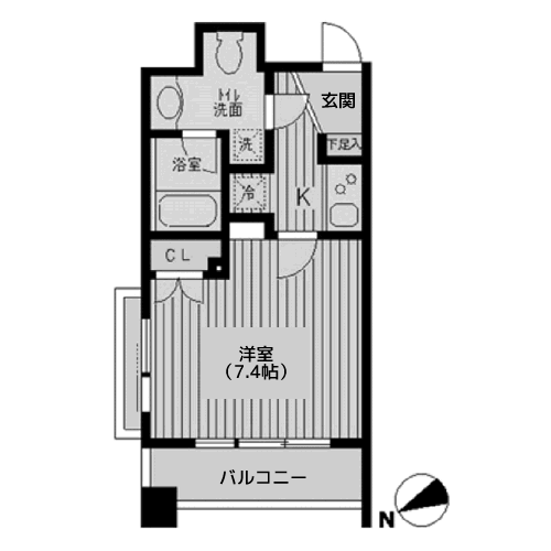 KDXレジデンス神楽坂 - 間取り図