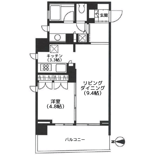 KDXレジデンス南麻布 - 間取り図