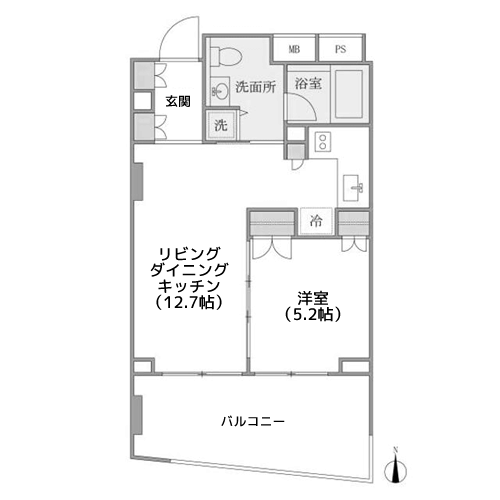 KDXレジデンス南麻布 - 間取り図