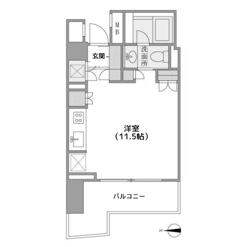 KDXレジデンス南麻布 - 間取り図