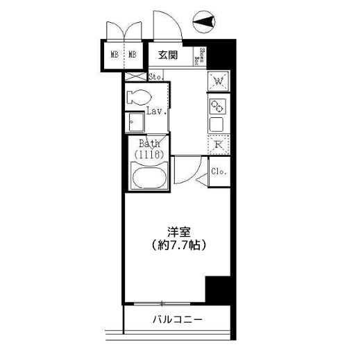 KDXレジデンス両国 - 間取り図