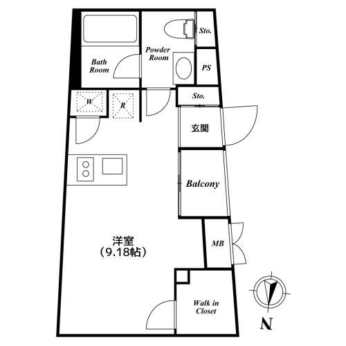 KDXレジデンス下馬 - 間取り図