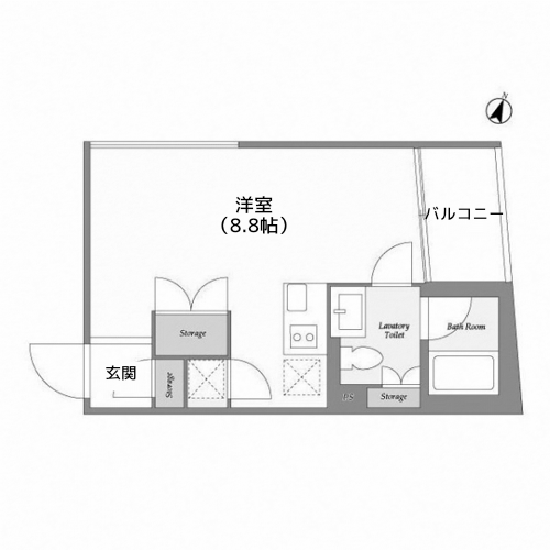 KDXレジデンス下馬 - 間取り図