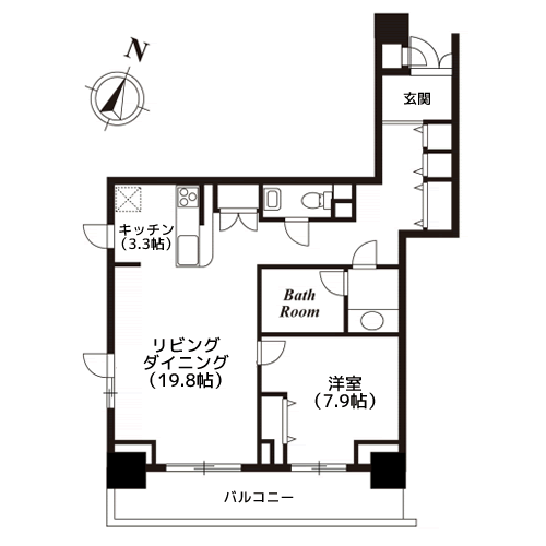 KDXレジデンス白金I - 間取り図