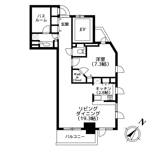 KDXレジデンス白金Ⅰ - 間取り図
