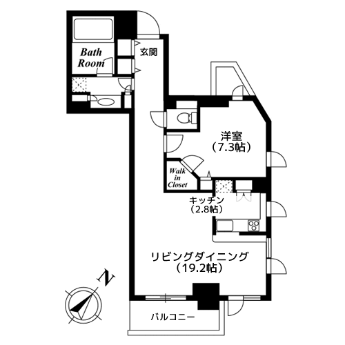 KDXレジデンス白金I - 間取り図