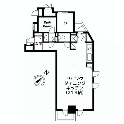 KDXレジデンス白金Ⅰ - 間取り図