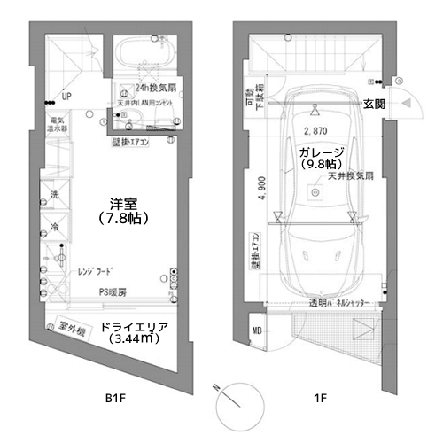 ケヤキアパートメント - 間取り図