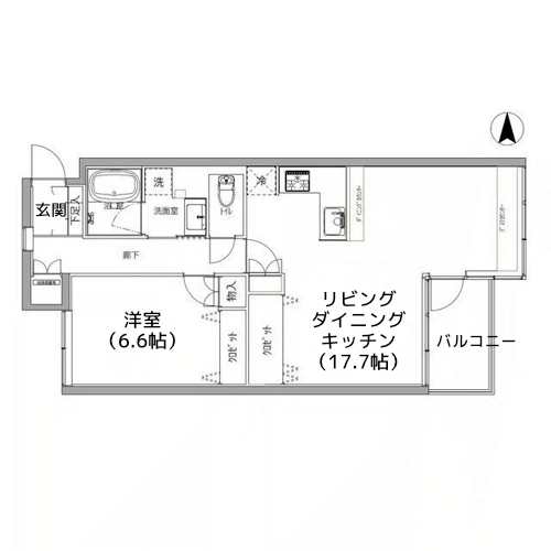 砧くらすたーふらっと - 間取り図