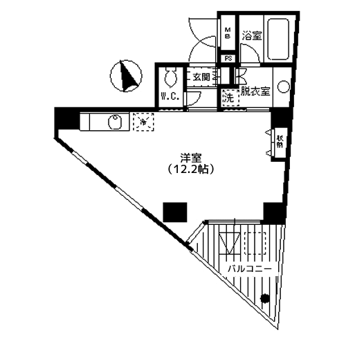 北参道スタイル - 間取り図