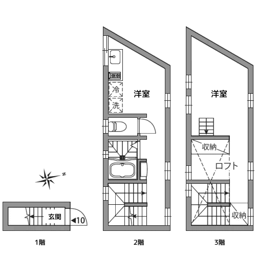 コミチテラス大岡山 - 間取り図