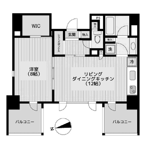 CITY SPIRE芝公園 - 間取り図