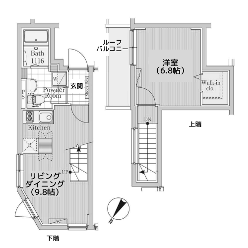 LAPiS白金高輪 - 間取り図