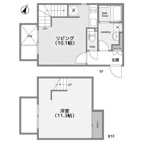 ラピス代々木 - 間取り図