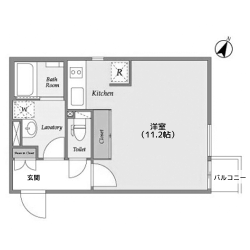 ラピス代々木 - 間取り図