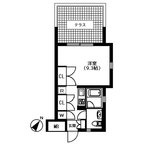 ラティエラ白金高輪 - 間取り図