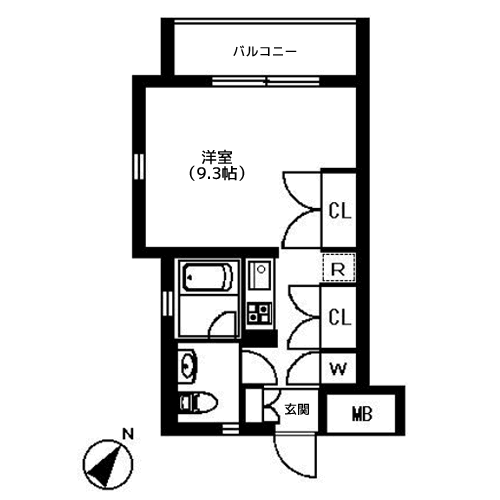 ラティエラ白金高輪 - 間取り図