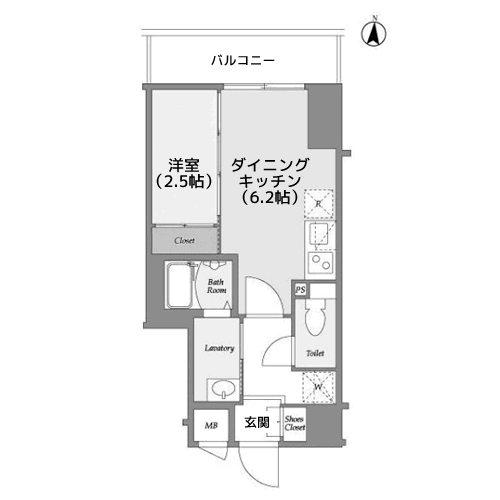 ラティエラ都立大学 - 間取り図