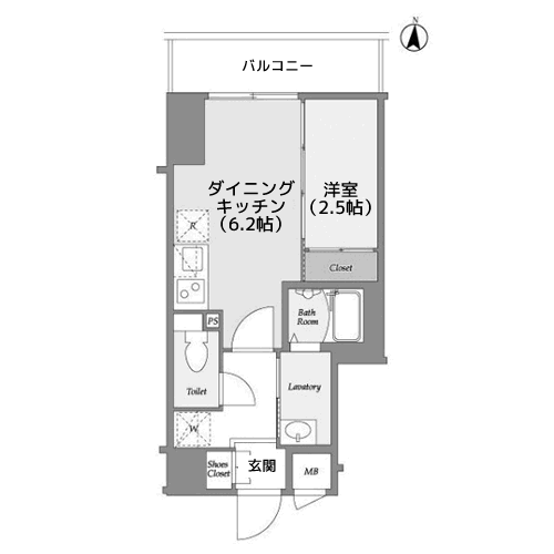 ラティエラ都立大学 - 間取り図