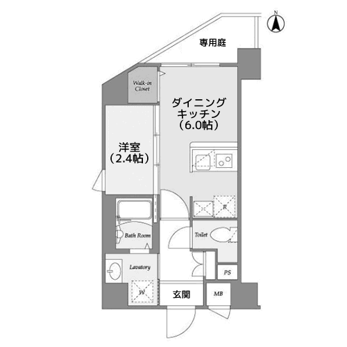 ラティエラ都立大学 - 間取り図