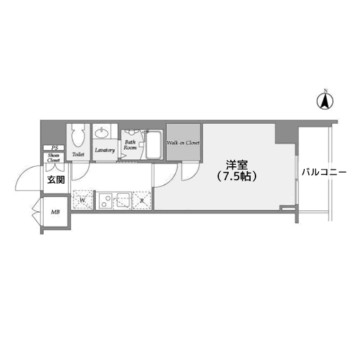 ラティエラ都立大学 - 間取り図