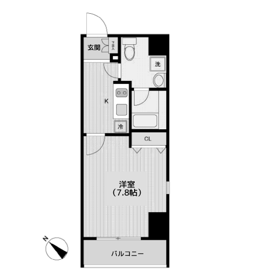 ラクラス月島 - 間取り図