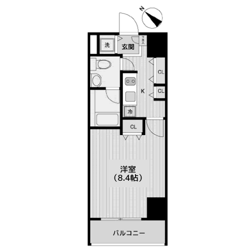 ラクラス月島 - 間取り図
