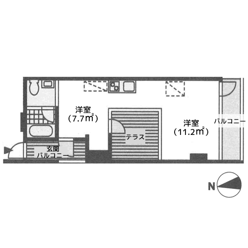 ル・シエル等々力 - 間取り図