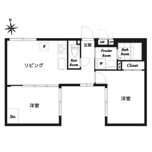 ルクレ大森 - 間取り図